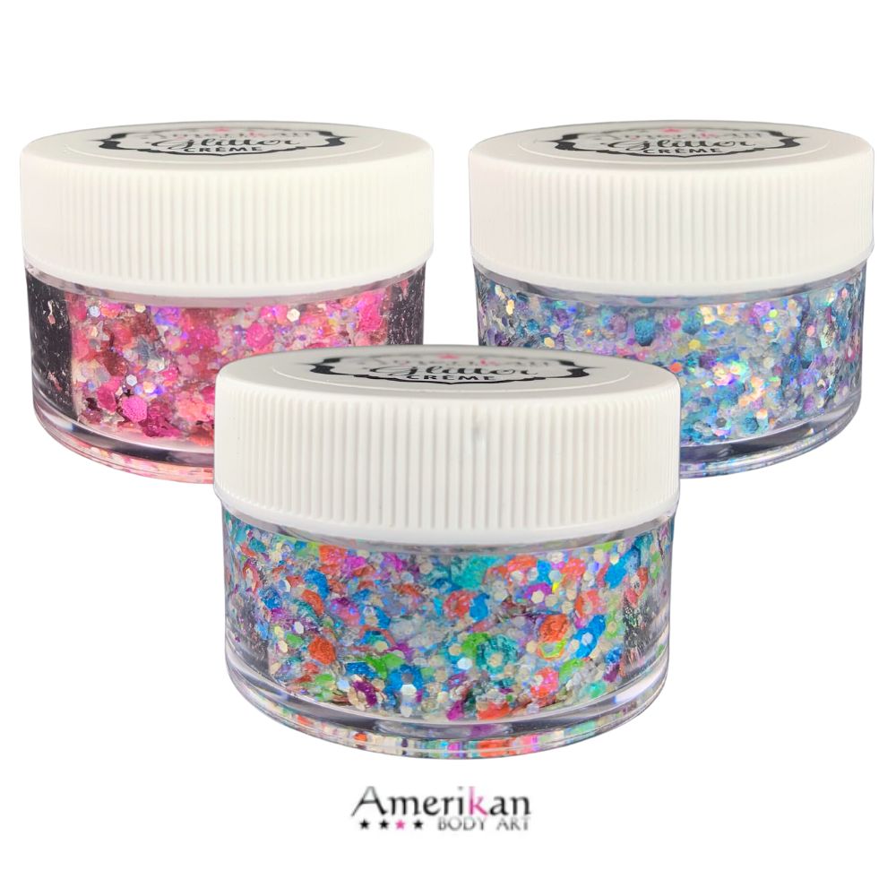 Amerikan Body Art Glitter Creme Jars