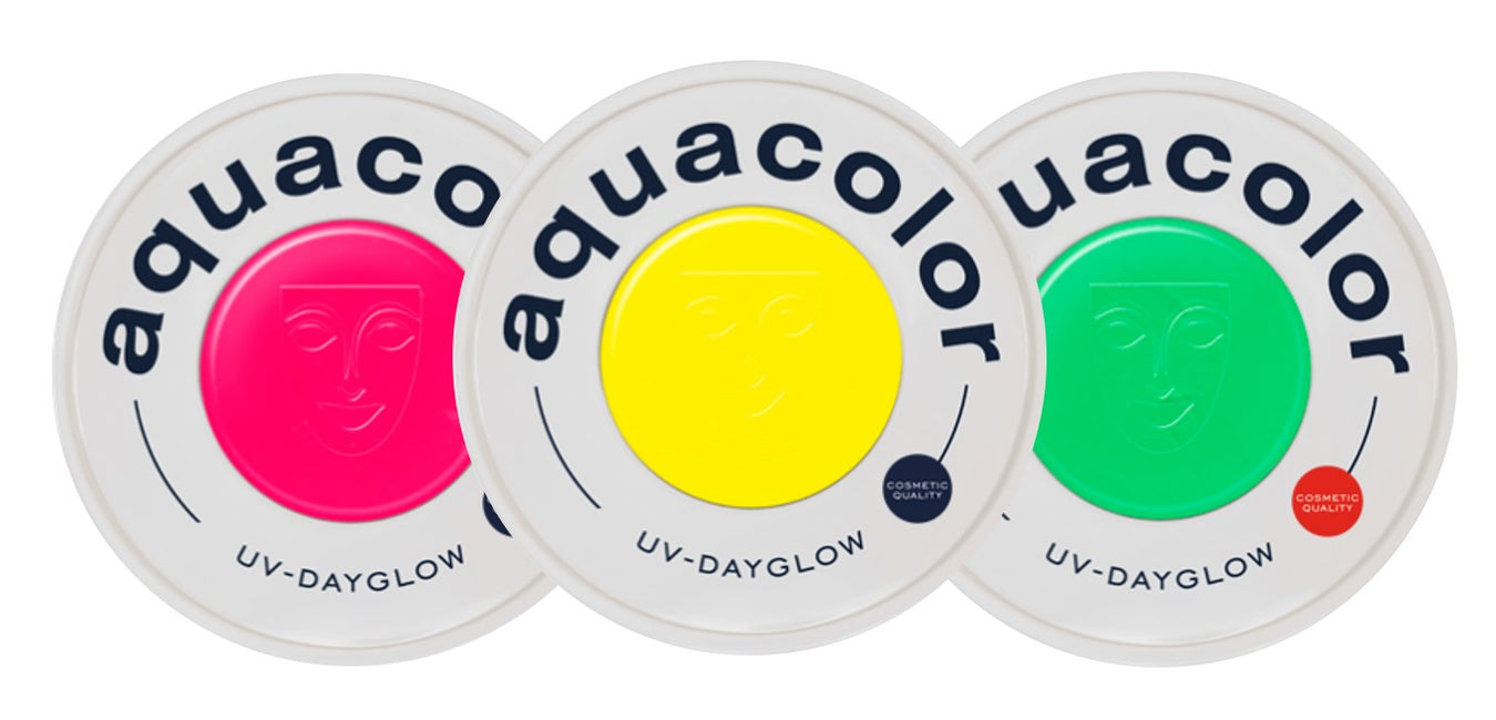 Kryolan Aquacolor UV Neon Cosmetic Grade Face Paints
