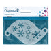 Superstar  | Face Painting Stencil - Snowflakes   77003
