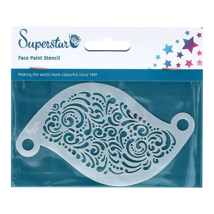 Superstar  | Face Painting Stencil - Curly Wurly   77009