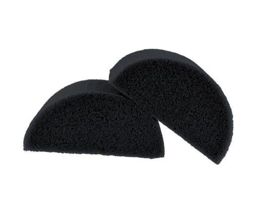 Fusion Body Art | Half Round Sponges (pack of 2) -  CHARCOAL BLACK