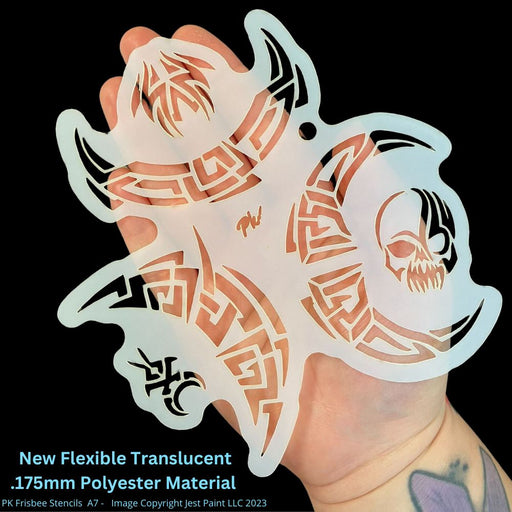 PK | FRISBEE Face Painting Stencil | NEW Mylar - Tribal  (Large Designs)- A7