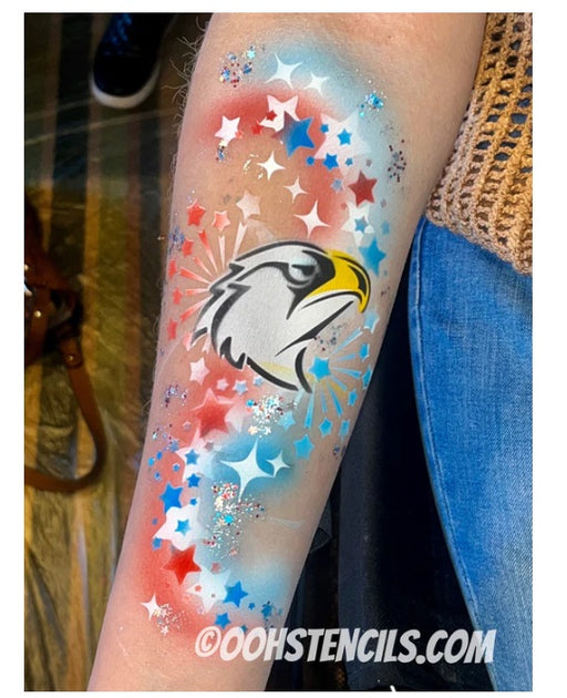 Ooh! Face Painting Stencil | American Eagle (T40)