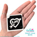 Art Factory | Glitter Tattoo Stencil - (370) Heart Love - 5 Pack - #88