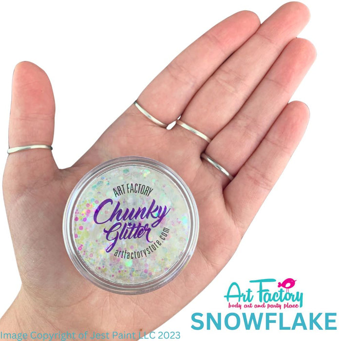 Art Factory | Loose Chunky Glitter - Snowflake (30ml jar)