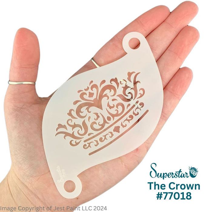 Superstar  | Face Painting Stencil - The Crown   77013