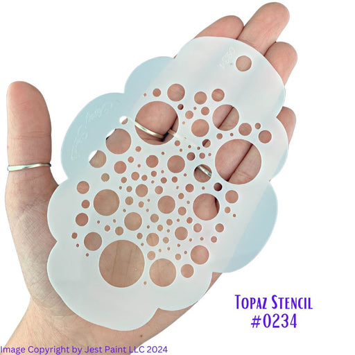 Topaz Stencils | Face Painting Stencil - Bubbles Texture (0234)