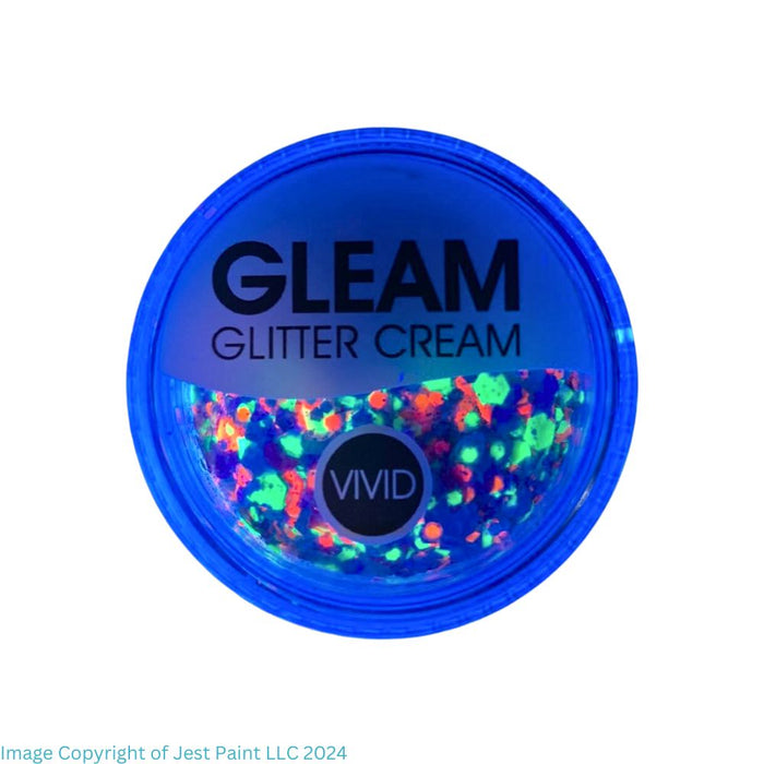 VIVID Glitter |  GLEAM Glitter Cream | Small UV ALOHA (10gr)