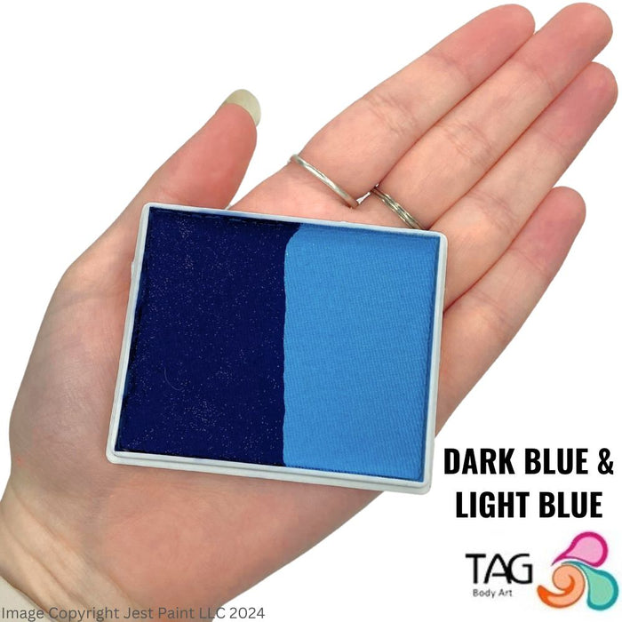 TAG Face Paint Split - EXCL Dark Blue and Light Blue  50gr  #5