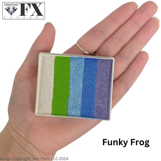 DFX Face Paint Rainbow Cake - Large Funky Frog (RS50-81) Approx. 25ml  #31