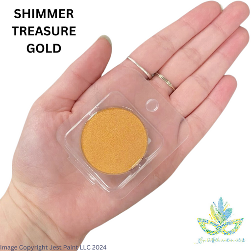 Color Me Pro Face Painting Powder by Elisa Griffith | Shimmer Treasure Gold (3.5 gr)