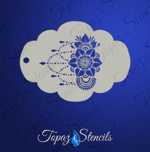 Topaz Stencils | Face Painting Stencil - Henna Arm Design (0346)