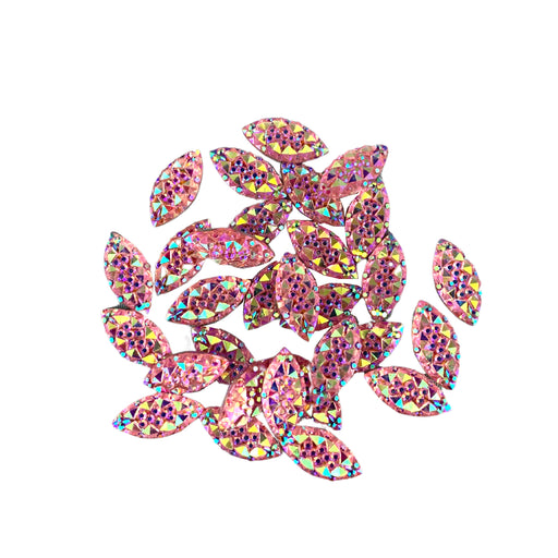 Jest Jewelz Face Painting Gems | Horse Eye Shape - Small Light Pink Crystals - 1 tbsp (aprox 60 gems)