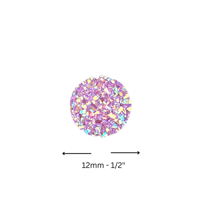 Jest Jewelz Face Painting Gems | Small Round w/ Lilac Crystals - 1 tbsp (aprox 37 gems)