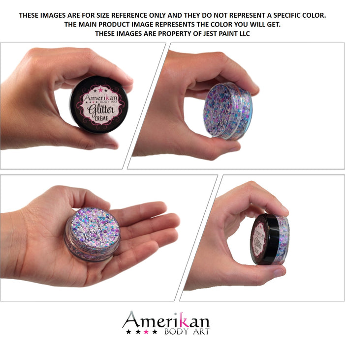 Amerikan Body Art | CHUNKY Glitter Cremes - ASTEROID - Pro Jar (20gr)