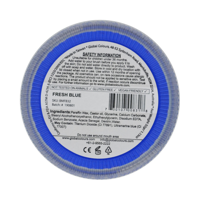 Global Colours Body Art | Face and Body Paint - NEW Fresh Blue (32gr)