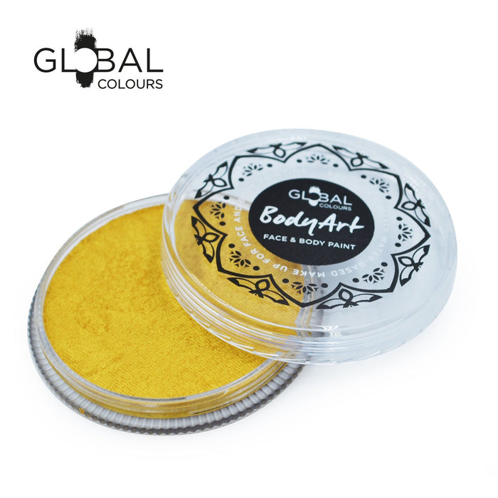 Global Colours Body Art | Face and Body Paint - NEW Metallic Gold  32gr
