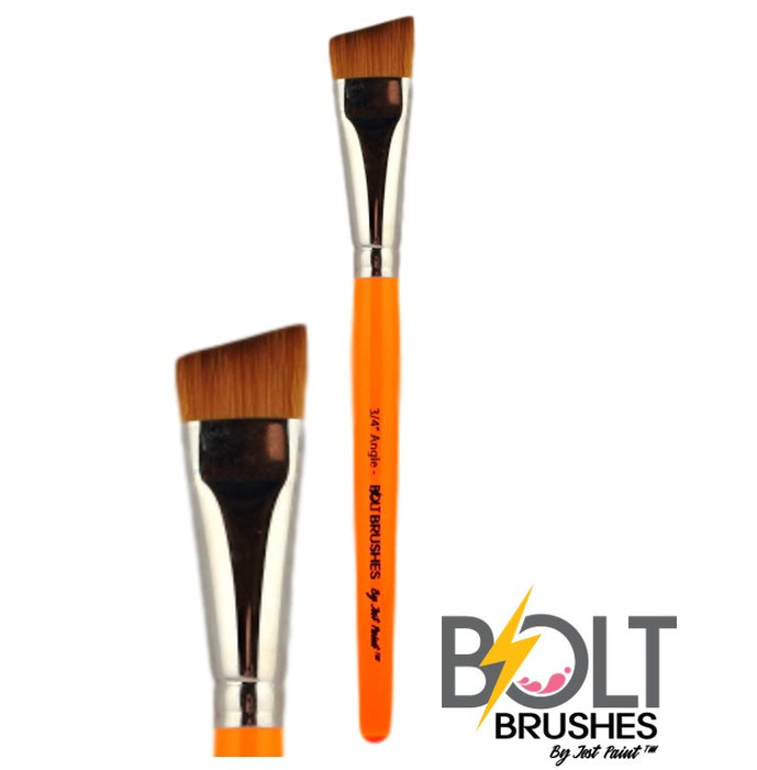 BOLT Face Painting Brushes by Jest Paint | NEW Pointed Handle -  3/4" Angle