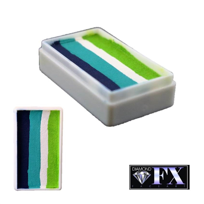 DFX Face Paint Rainbow Cake - Small Spring Time (RS30-34)  Approx. 28gr/.99oz   #34