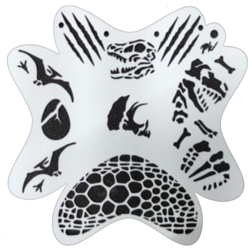 PK | FRISBEE Face Painting Stencil | NEW Mylar - Dinosaurs - B5 - Overstock Sale!
