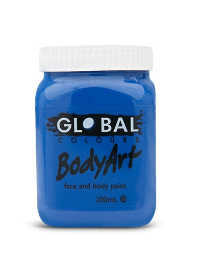 Global Body Art Face Paint - Liquid Deep Blue 200ml
