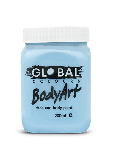 Global Body Art Face Paint - Liquid Light Blue 200ml