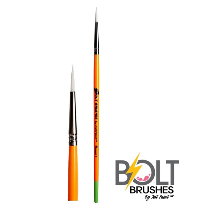 BOLT | Face Painting Brushes by Jest Paint - Thin Round #3