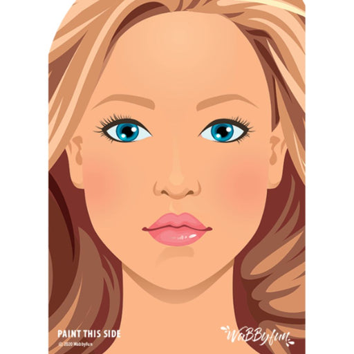 WABBY FUN | Face Painting Practice Board - A4 Front Facing - JILL