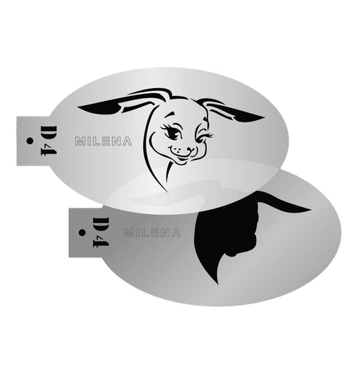 MILENA STENCILS | Face Painting Stencil -  (Cute Bunny Set )  D4