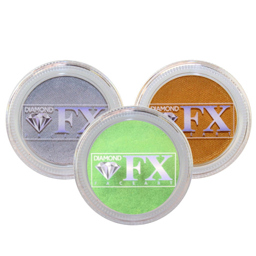 Diamond FX Face Paint Bundle | Choose 3 or More Metallic 30gr Cakes and Save