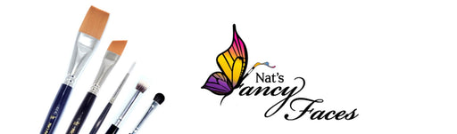 Nat's Fancy Faces Gold Edition Face Painting Brushes Bundle | Choose 3 or More Brushes and Save