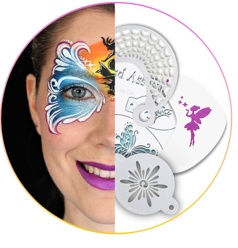 Face Painting With Stencils