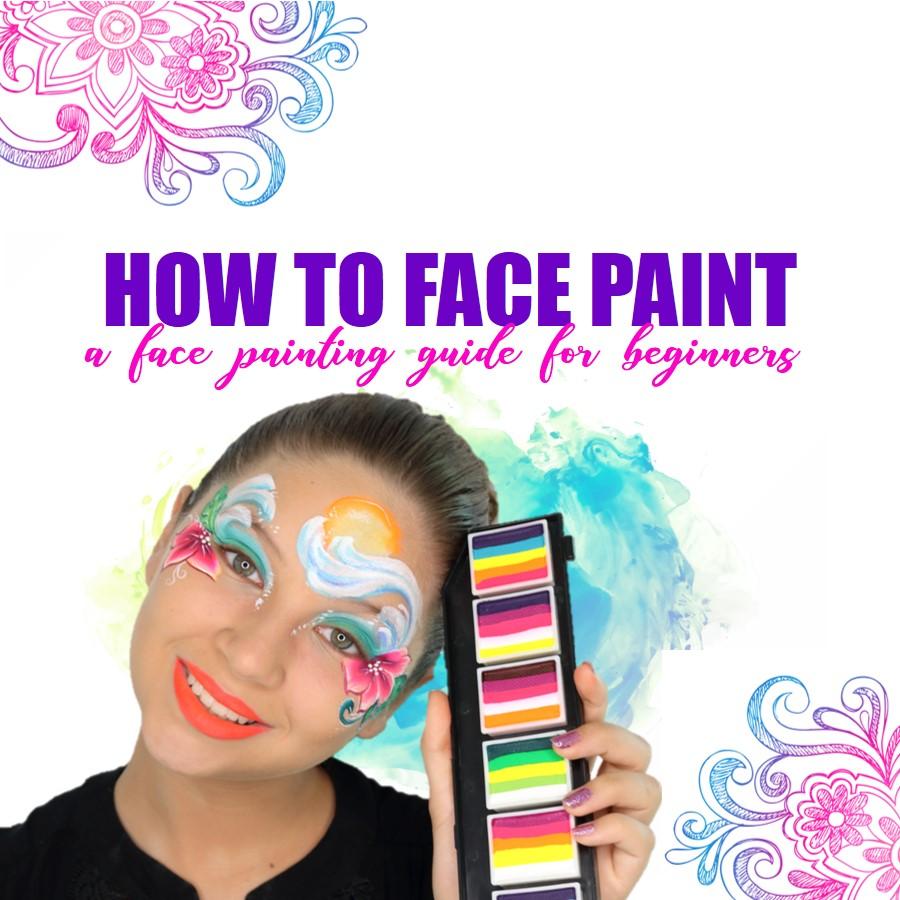UV Neon Face Paint Tutorial - How to Do Neon Festival Face Paint 