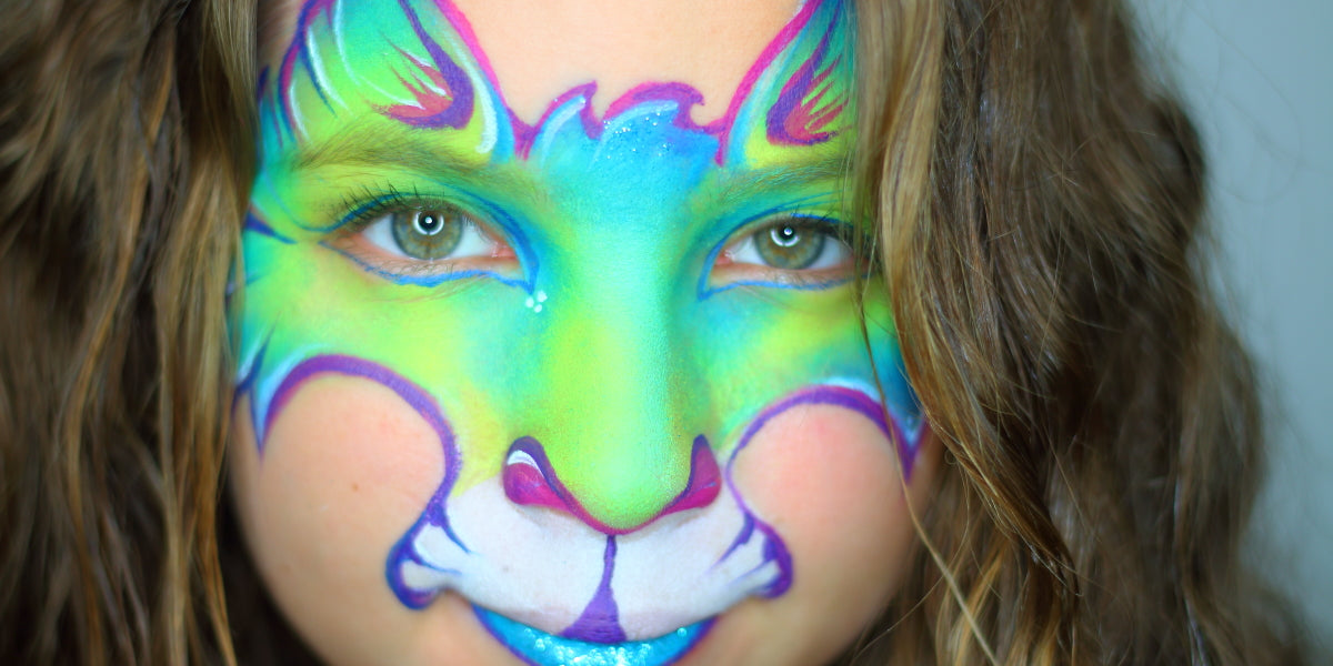 Adult's Cat Masks with Tattoos Rainbow