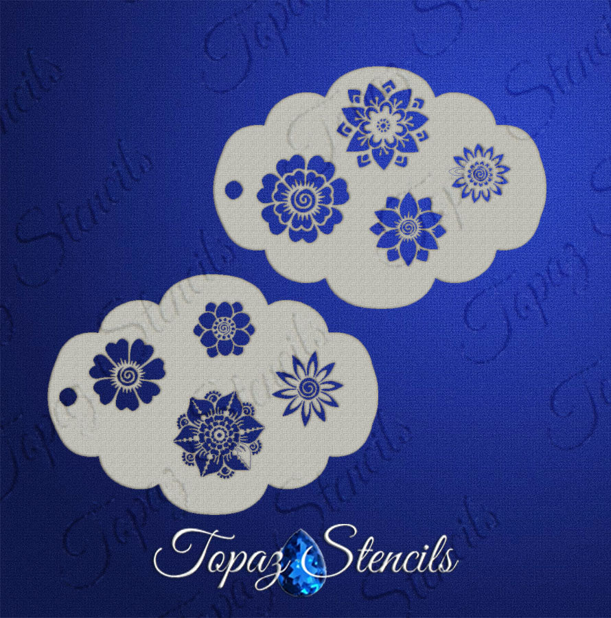 Topaz Face Painting Stencils — Jest Paint Face Paint Store