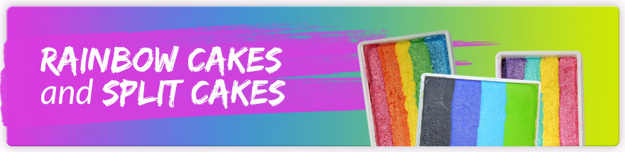 Rainbow Cakes / Split Cakes
