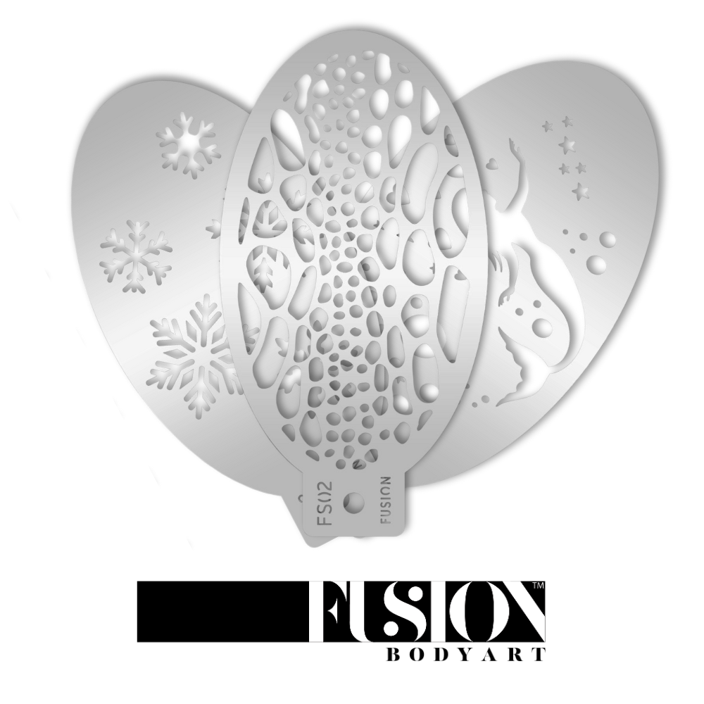 Fusion Body Art Face Painting Stencils