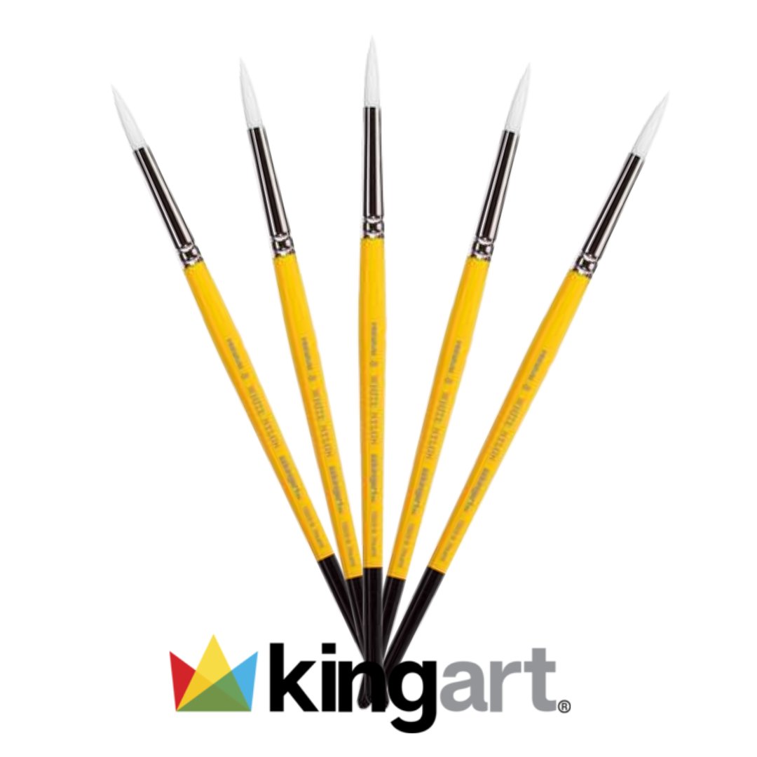 KingArt 7950 Round Face Painting Brushes — Jest Paint Face Paint Store