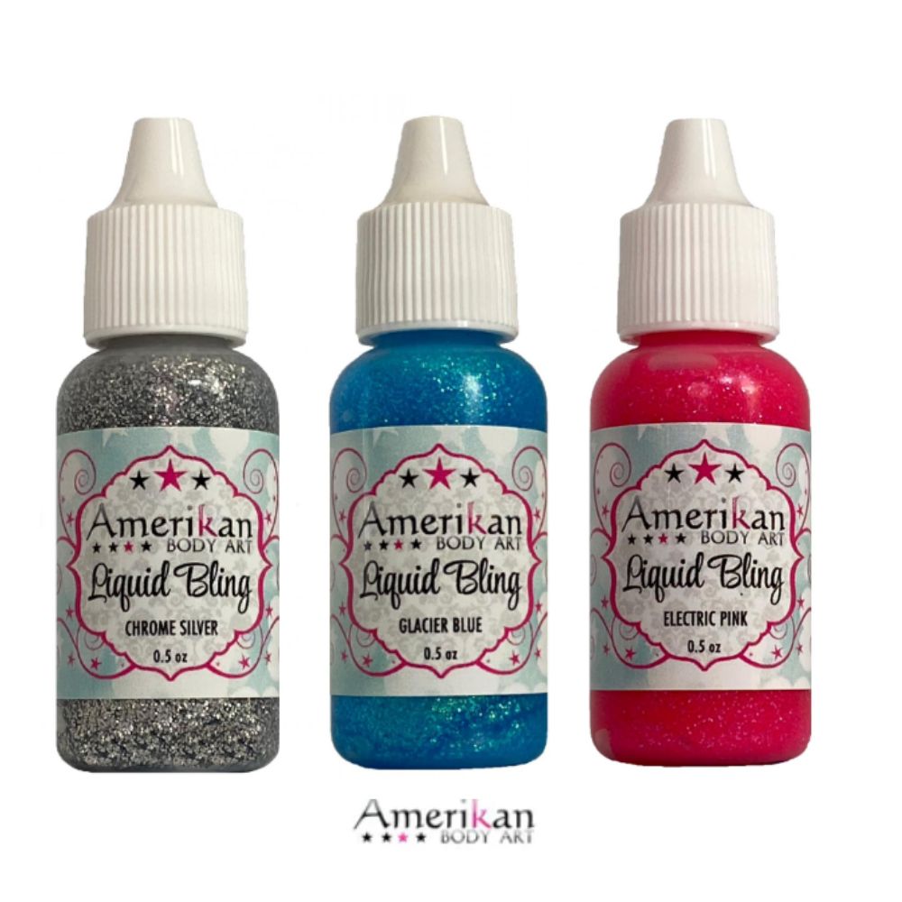Liquid Bling Glitter Gels by Amerikan Body Art — Jest Paint Face