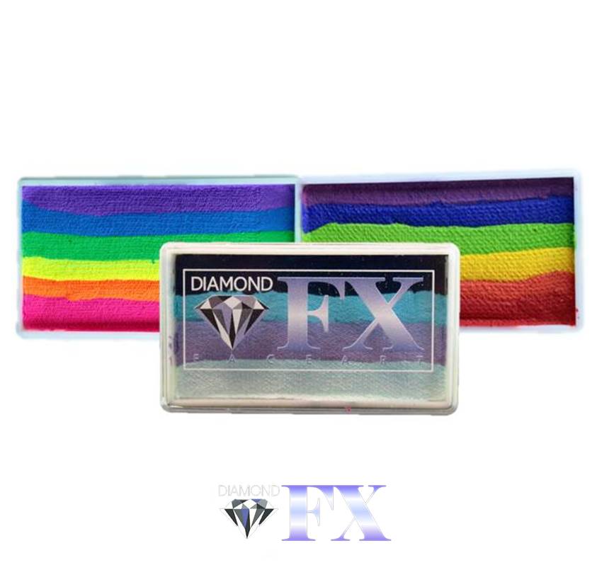 Diamond FX Face Paints - Small Rainbow Cakes | 30gr