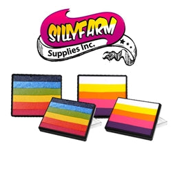 Silly Farm Rainbow Cakes