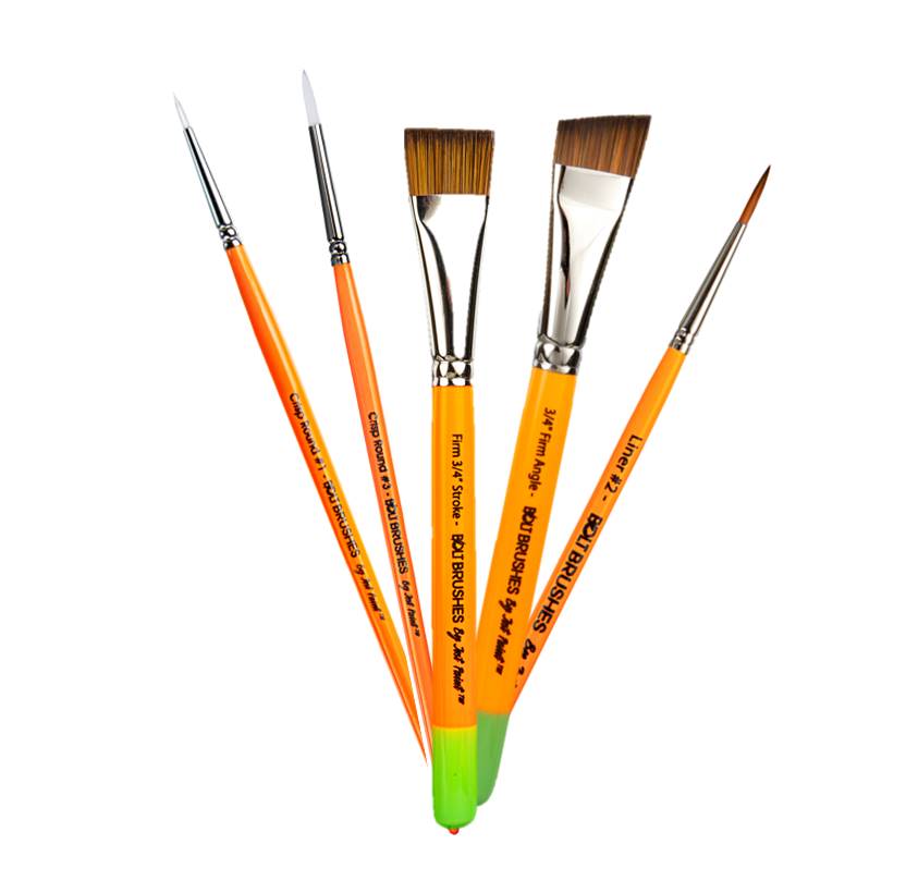 BOLT  Face Painting Brushes by Jest Paint - Thin Round #1