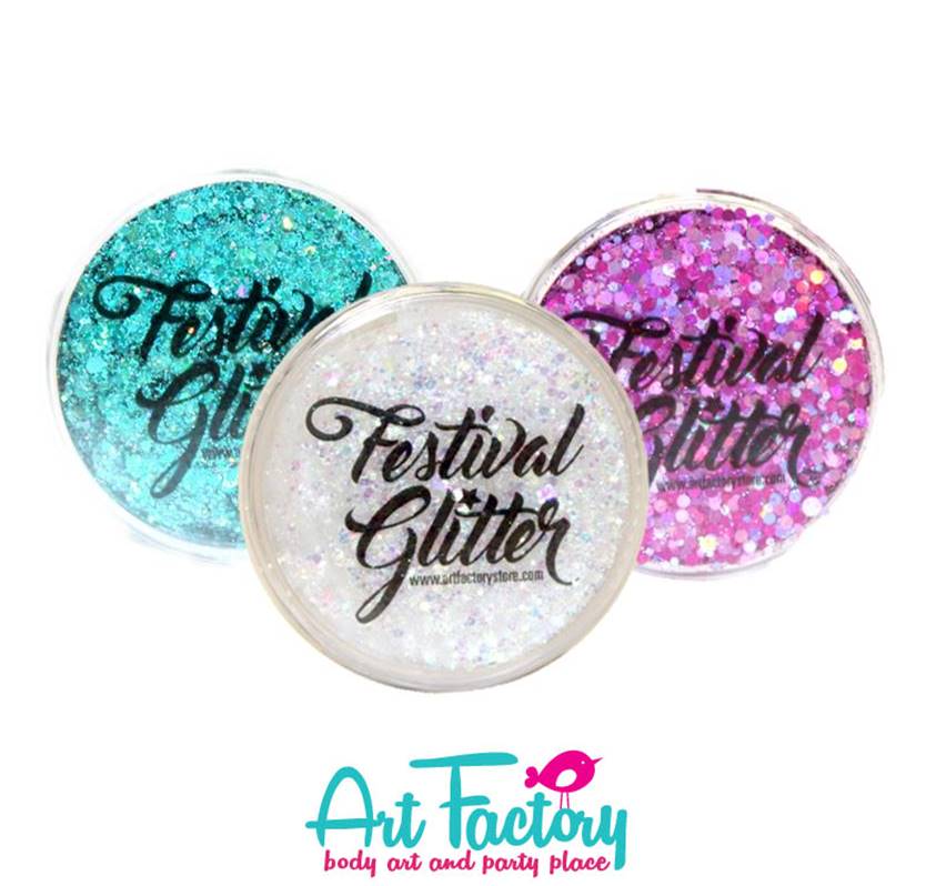 Art Factory Festival Glitter Clear Gel Base (4 oz)