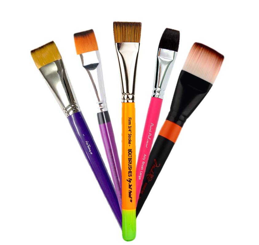 Flat Face Painting Brushes