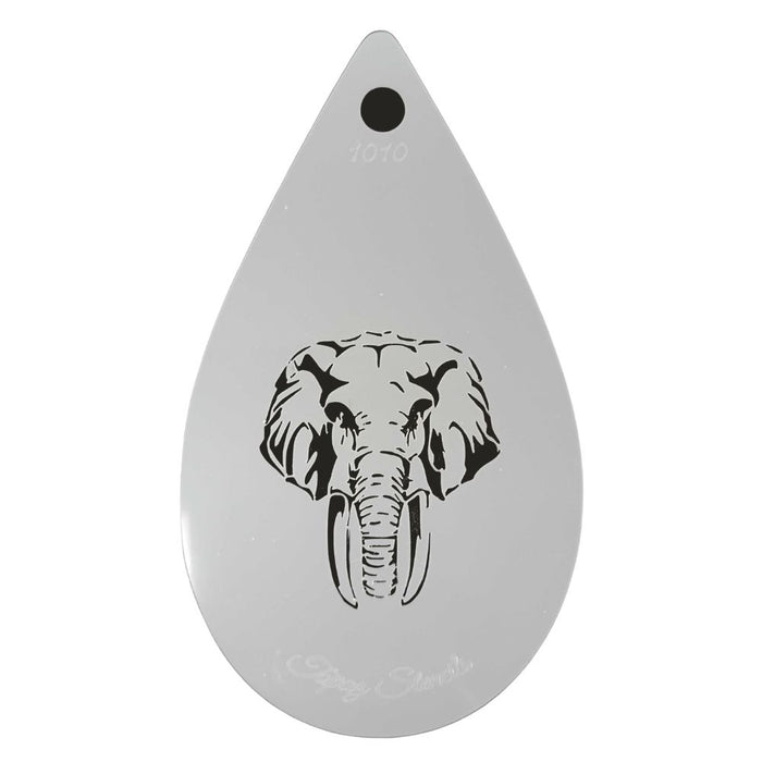 Topaz Stencils | Face Painting Stencil -  Majestic Elephant (01010)