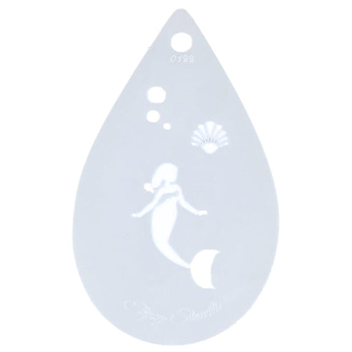 Topaz Stencils | Face Painting Stencil - Mermaid (0122)