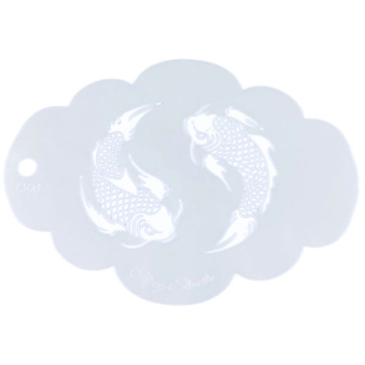 Topaz Stencils | Face Painting Stencil - Koi Yin Yang (01308)