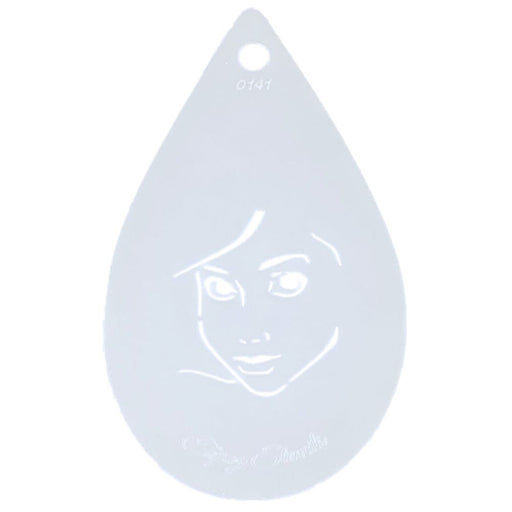 Topaz Stencils | Face Painting Stencil - Feminine Face #1 (0141)