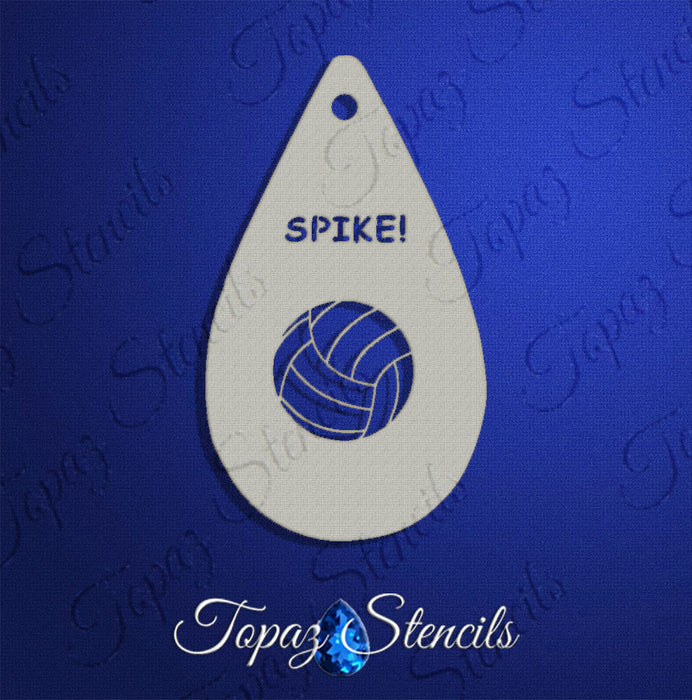 Topaz Stencils | Face Painting Stencil - Volleyball (0150)