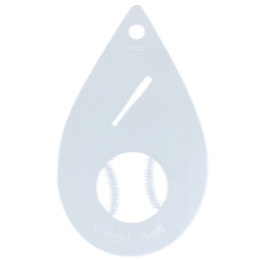 Topaz Stencils | Face Painting Stencil - Baseball  (0152)